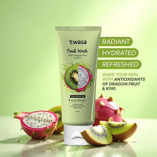 Dragonfruit Kiwi Face Wash with Natural Extracts – Twasa