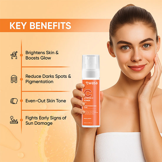 Twasa Vitamin C Skin Toner – Deep Cleansing & Acne Control for Sensitive Skin