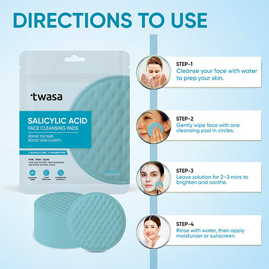 Oil Control Pads Salicylic Acid Formula by HCP Wellness
