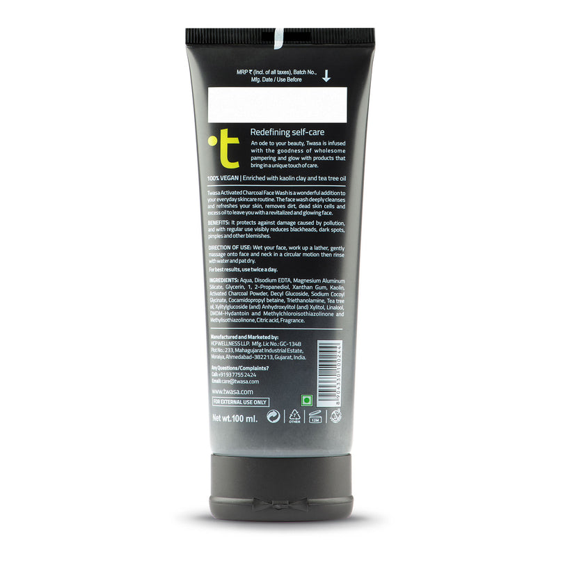 organic charcoal face wash cruelty-free