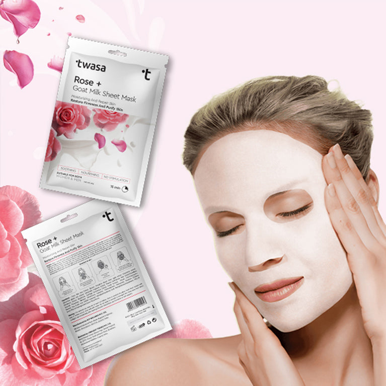 rose facial sheet mask