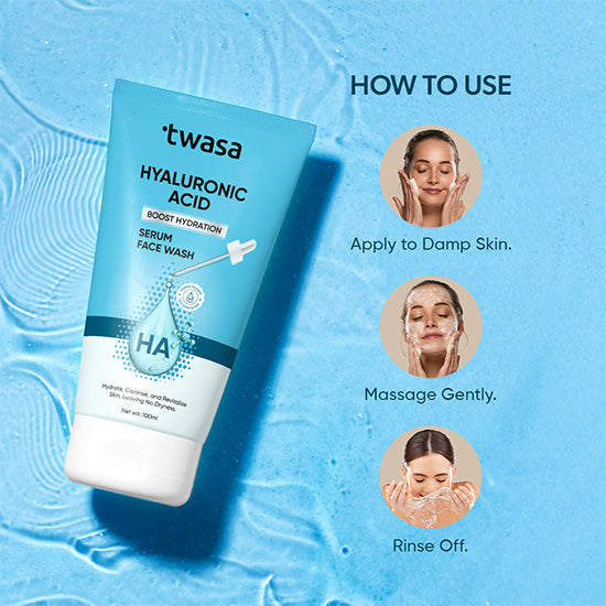 Face wash with niacinamide and hyaluronic acid – Twasa’s formula for clearer and balanced skin