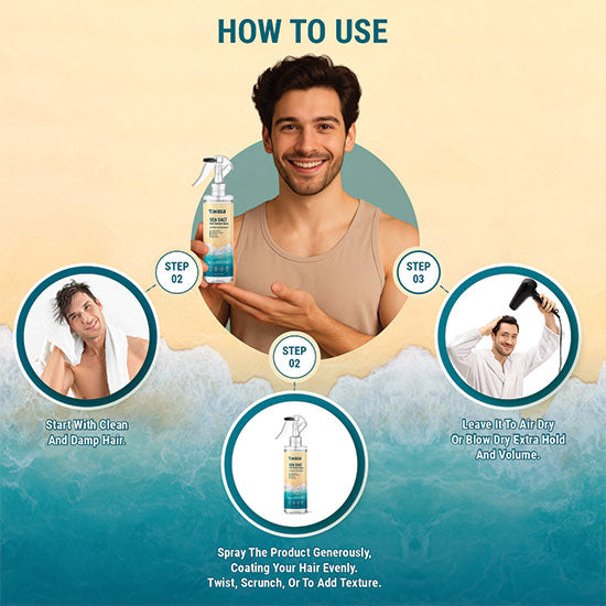 Sea Salt Spray Benefits for curly and straight hair – Twasa Hair Mist