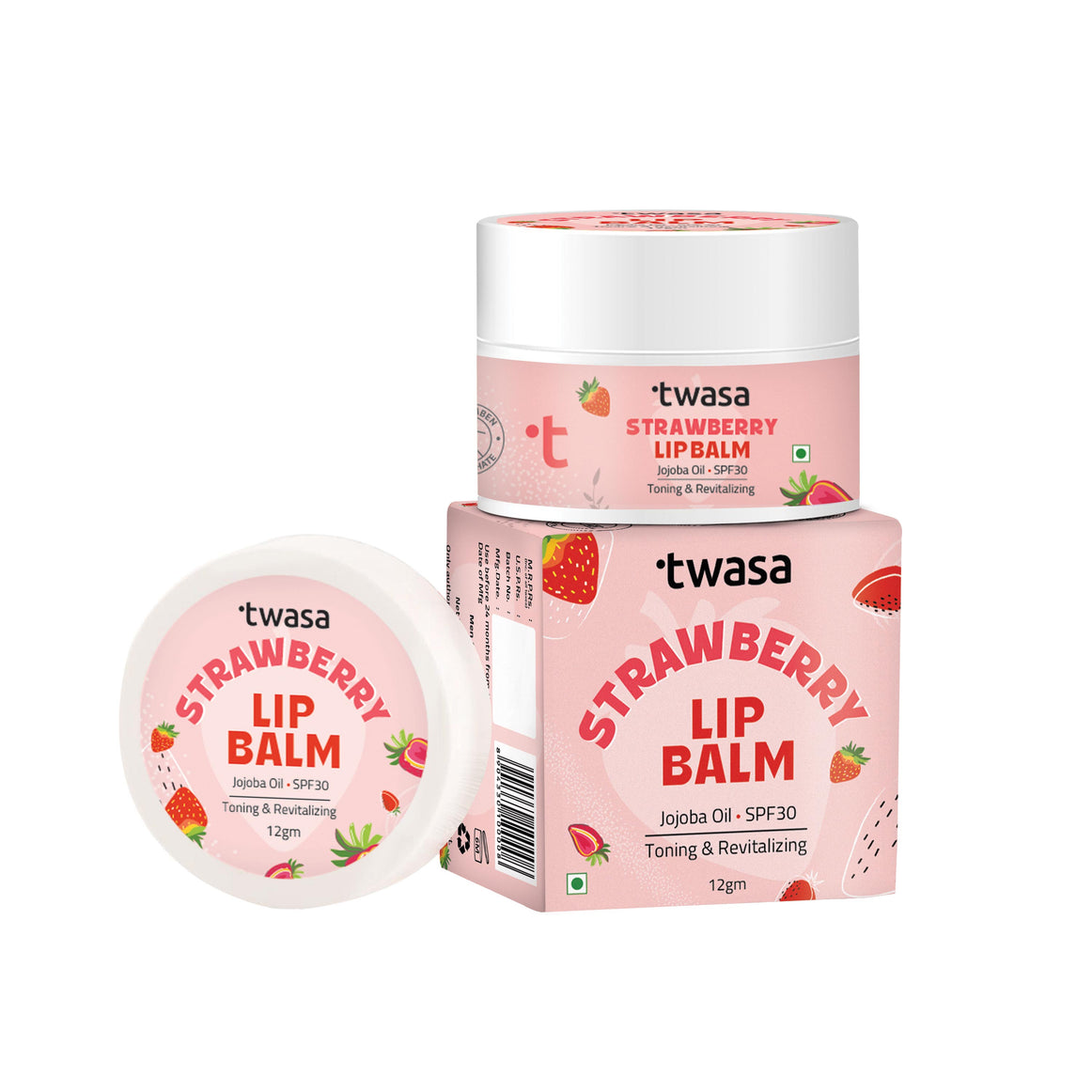 Affordable Organic Strawberry Lip Balm