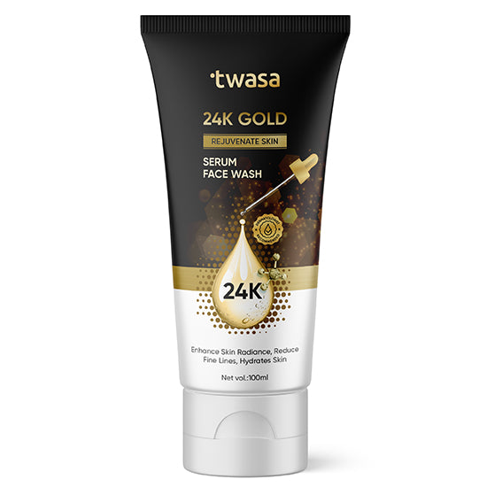 Twasa 24 carat gold face wash for glowing and radiant skin