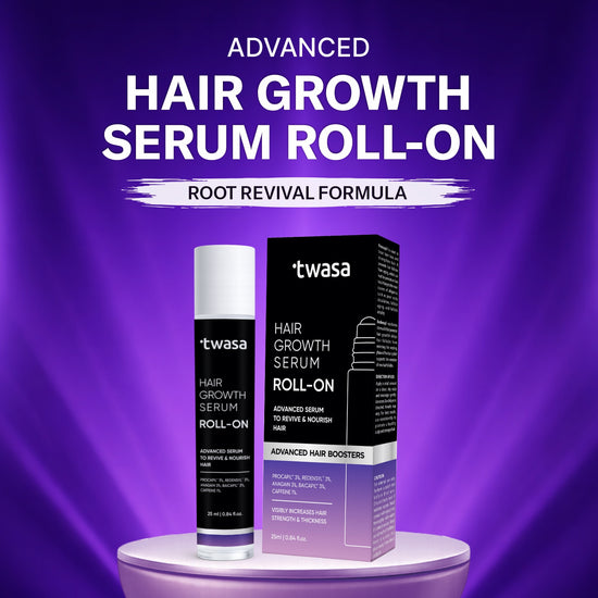 Twasa hair growth serum roll on for hair regrowth and anti hair fall treatment
