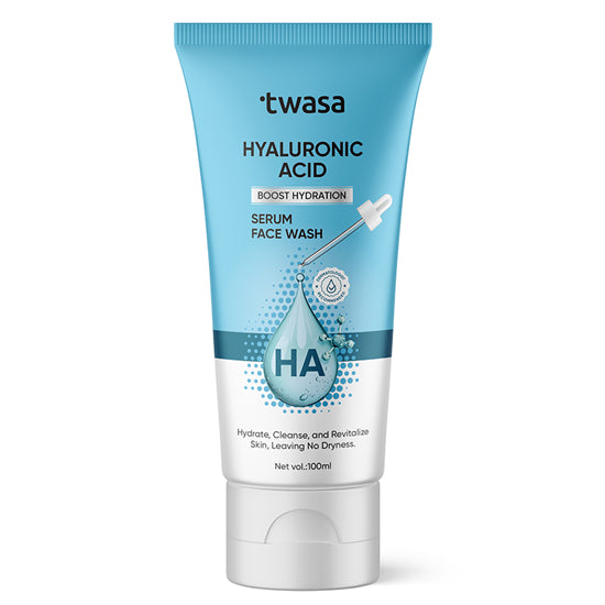 Twasa Hyaluronic Acid Face Wash – Hydrating facial cleanser with hyaluronic acid for dry skin