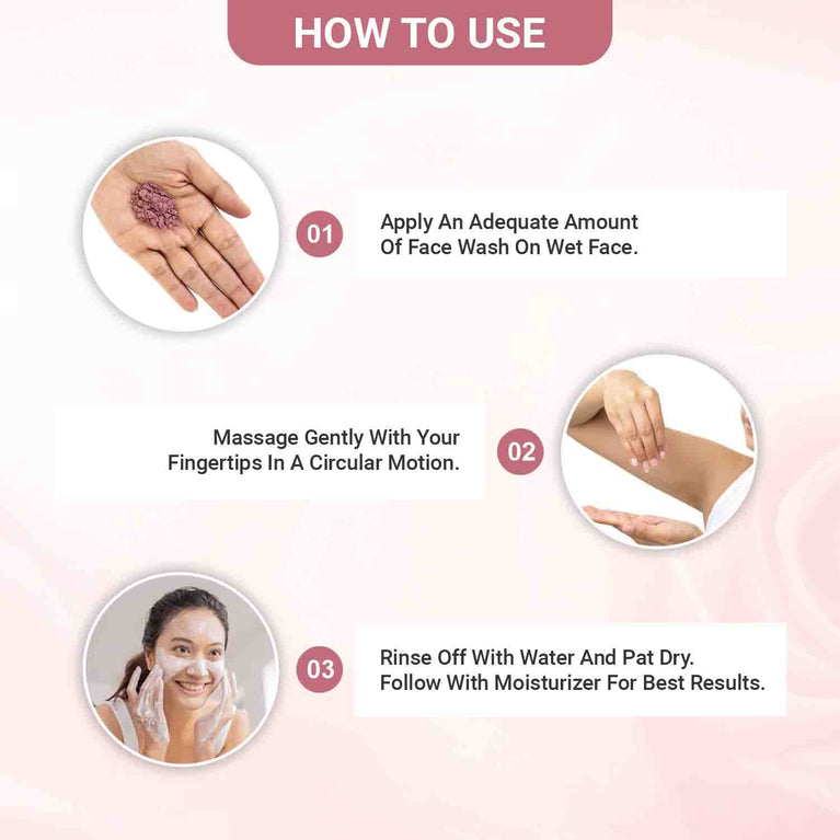 Twasa rose powder face wash herbal brightening cleanser for glowing skin, pigmentation reduction and daily skincare routine