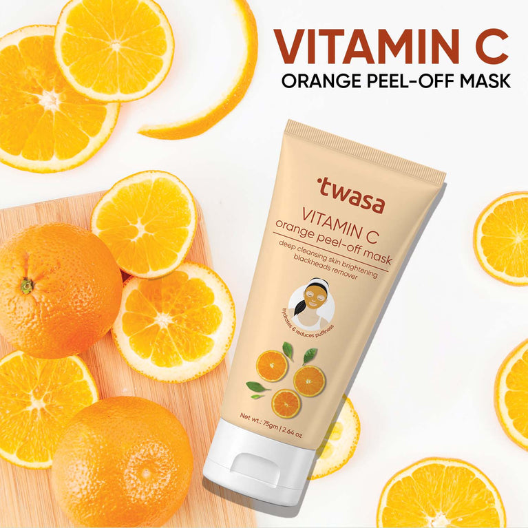 Vitamin C orange peel off mask with natural orange extracts